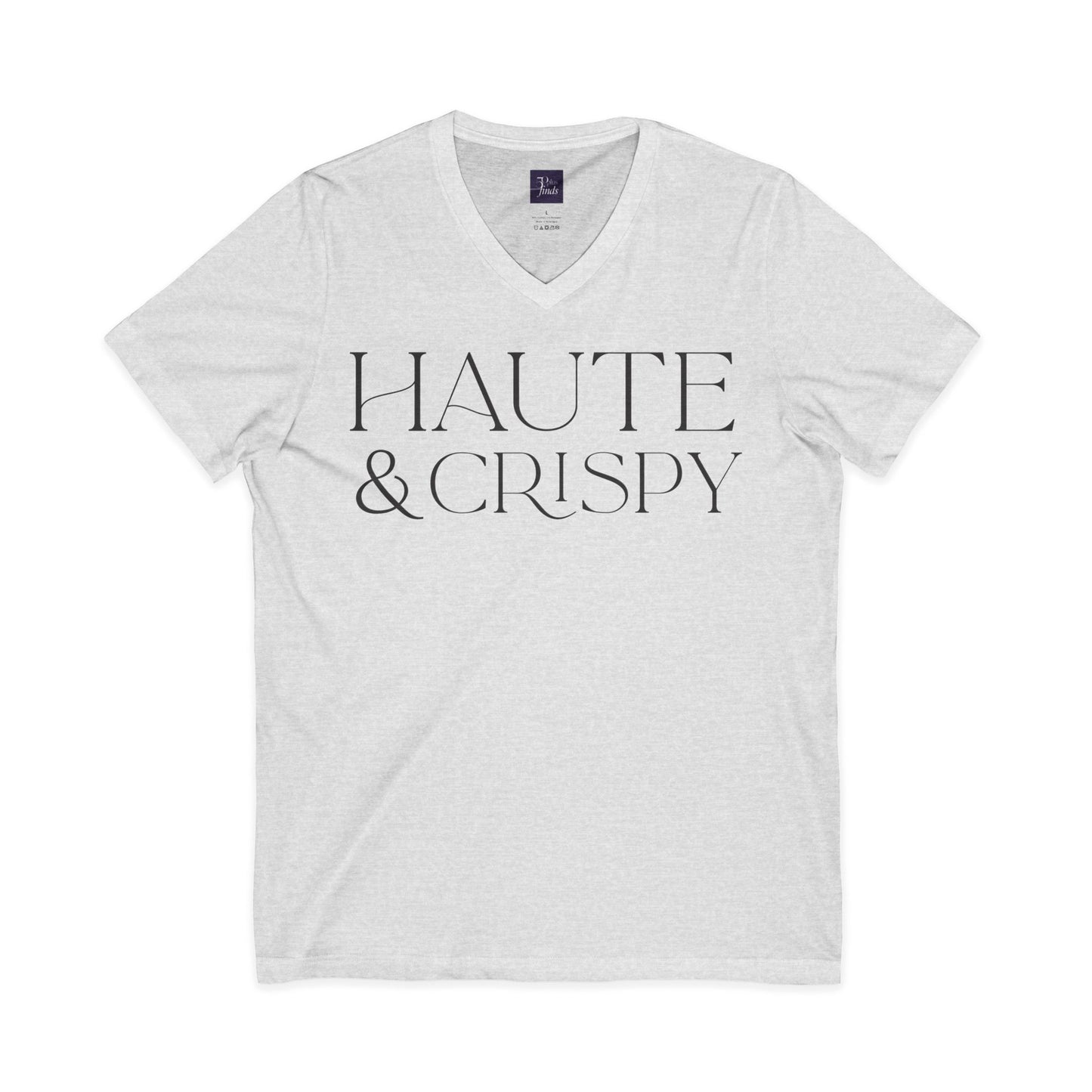 Haute & Crispy V-Neck Tee