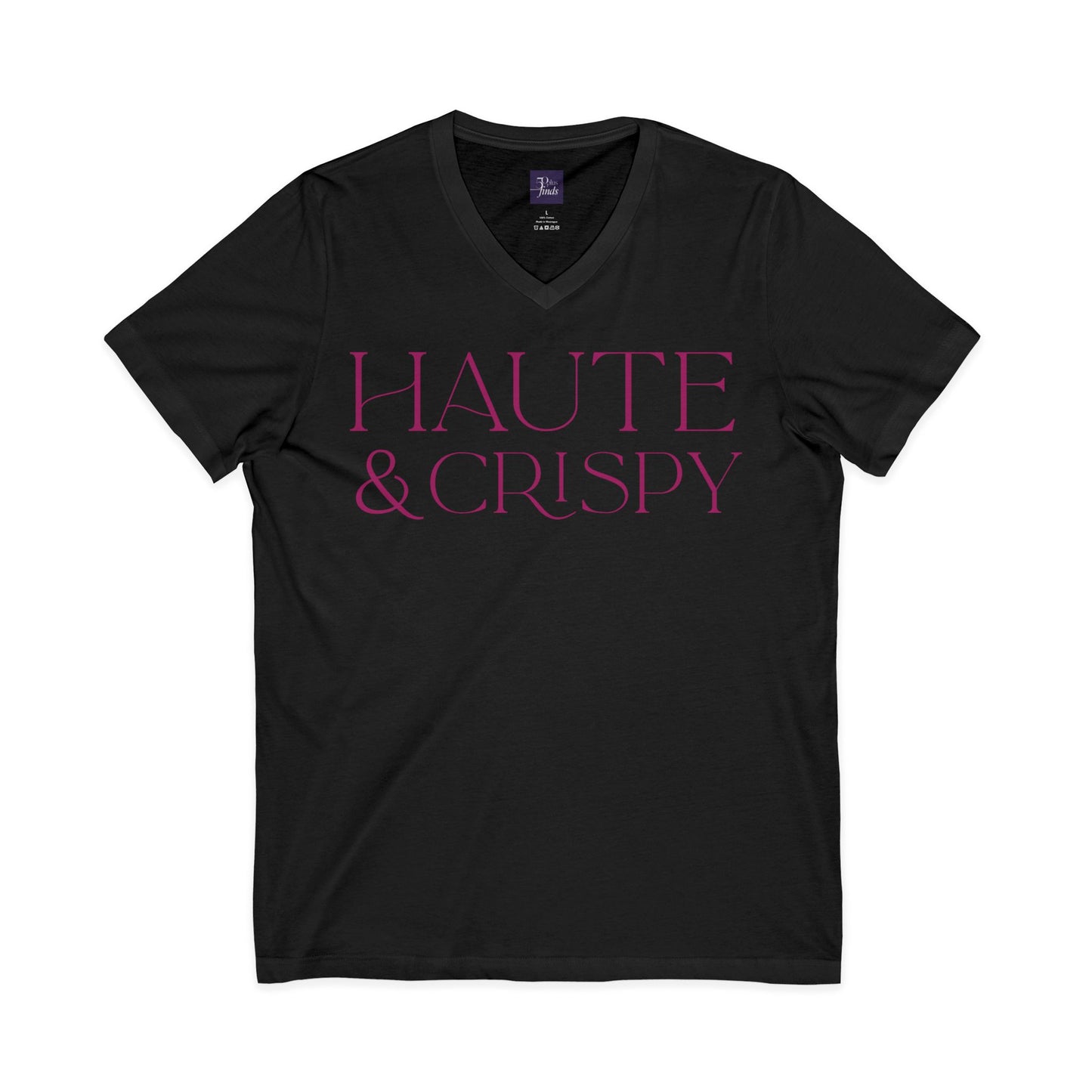 Haute & Crispy V-Neck Tee