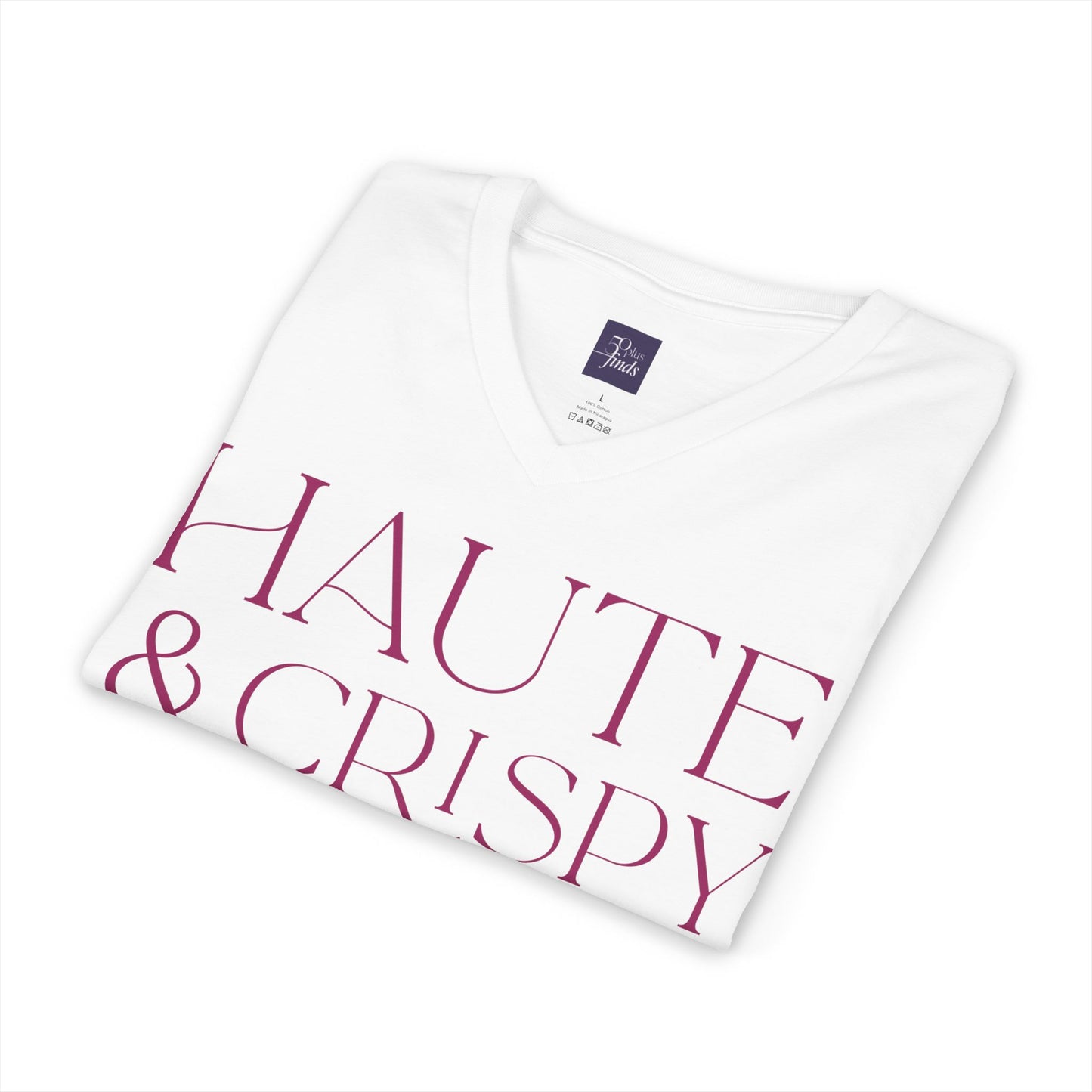 Haute & Crispy V-Neck Tee